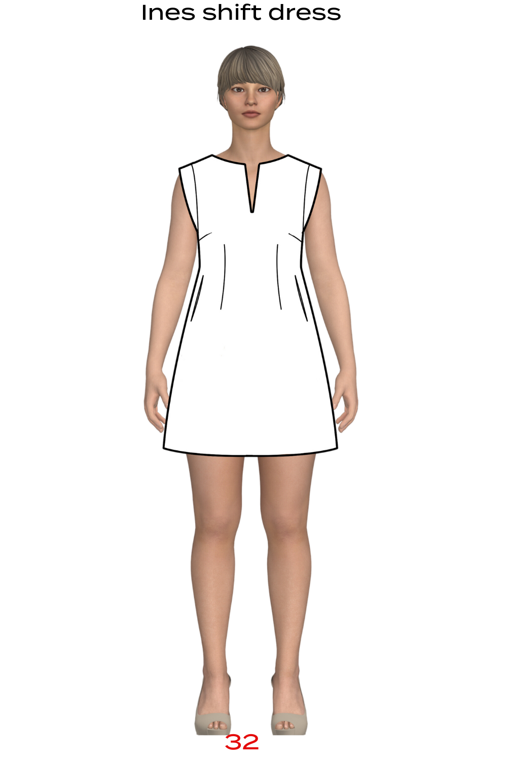 Ines shift dress