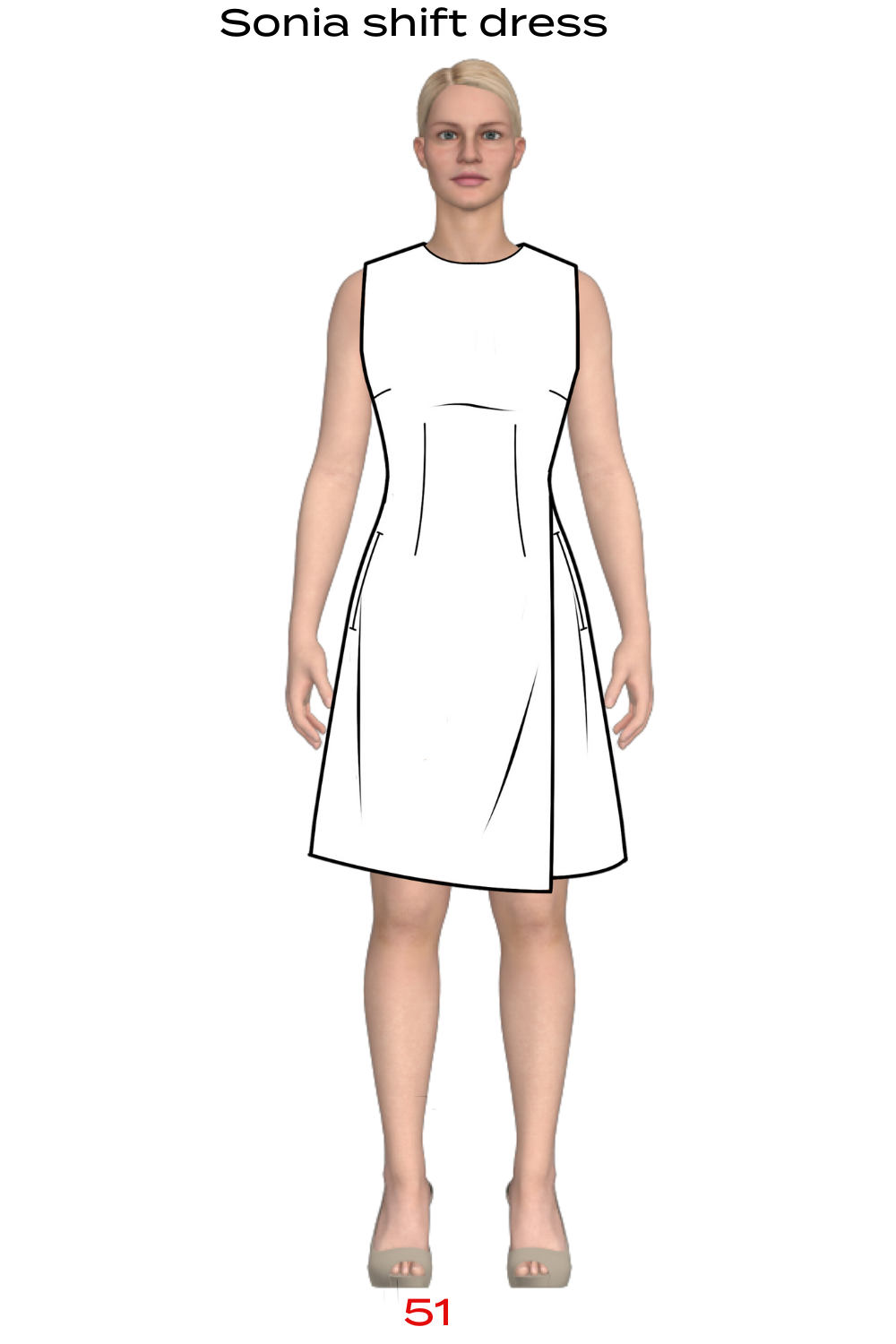 Sonia shift dress