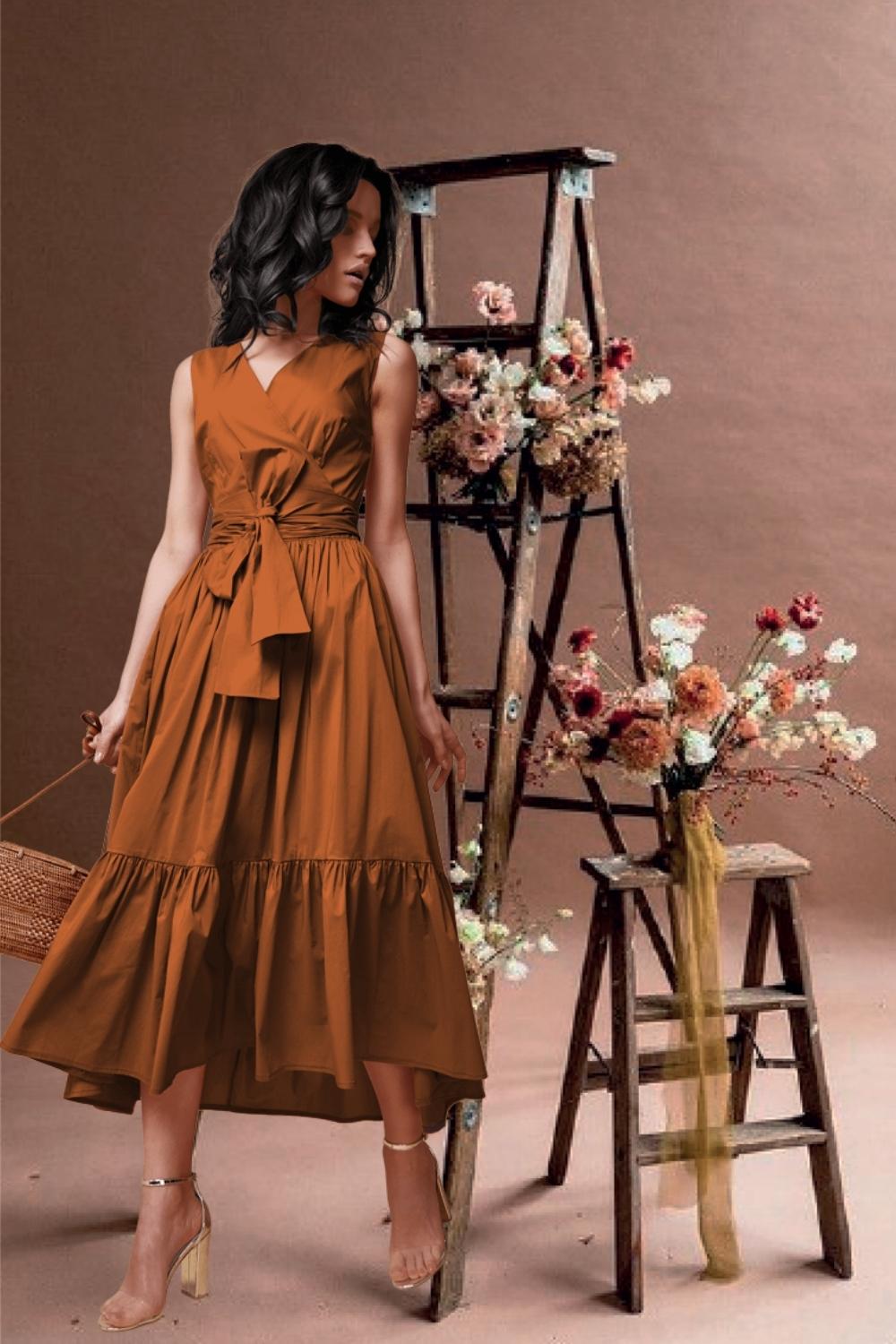 Lara Wrap Dress - ModaMia Lara Wrap Dress - ModaMia