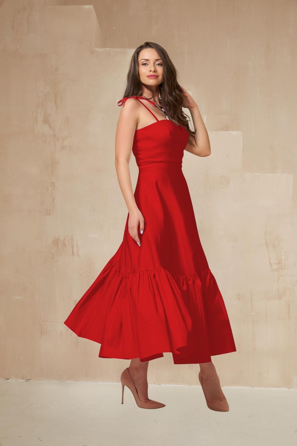 emily maxi dress red Emily Dress with Bow White / 12